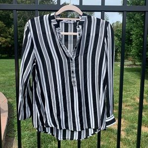 Striped Boyfriend Button Down Shirt